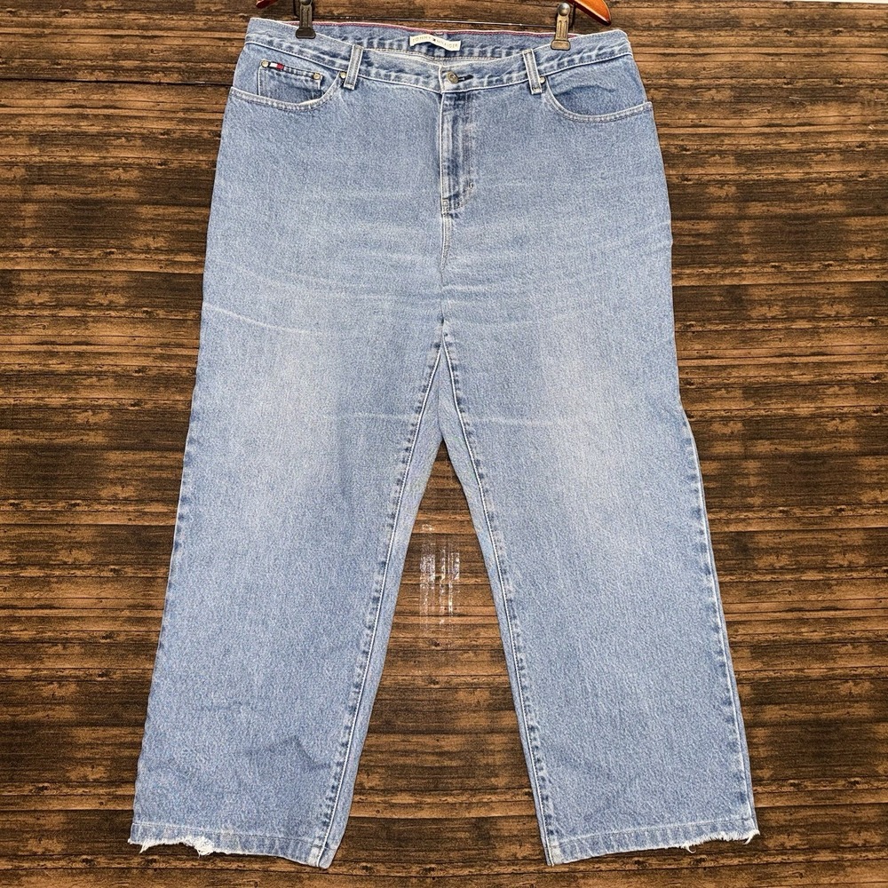 Tommy Hilfiger Denim Jeans Mens 36x25 Blue Vintage 2004 Straight Leg